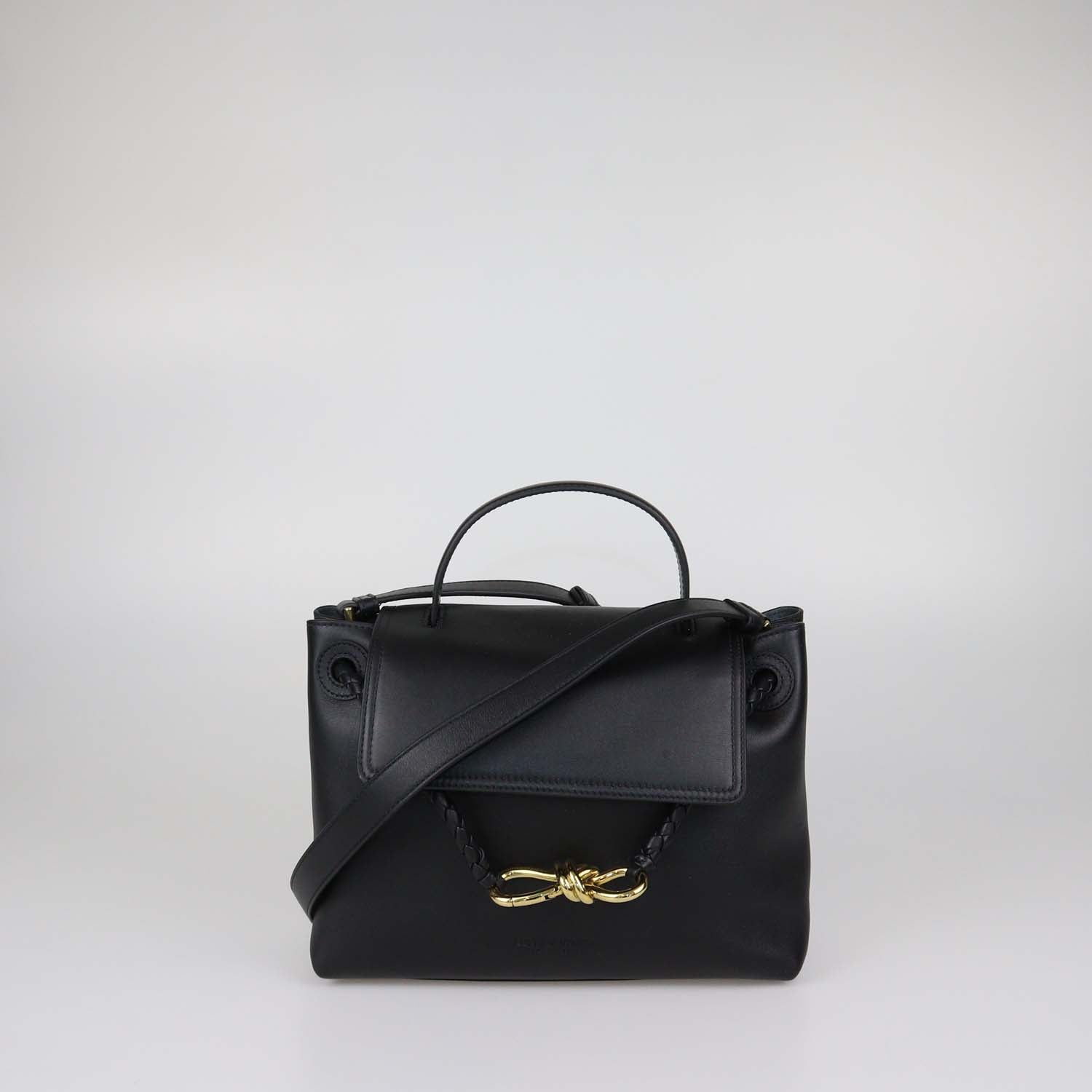 Bottega Veneta Black Leather Ciao Ciao Tote