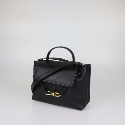 Bottega Veneta Black Leather Ciao Ciao Tote