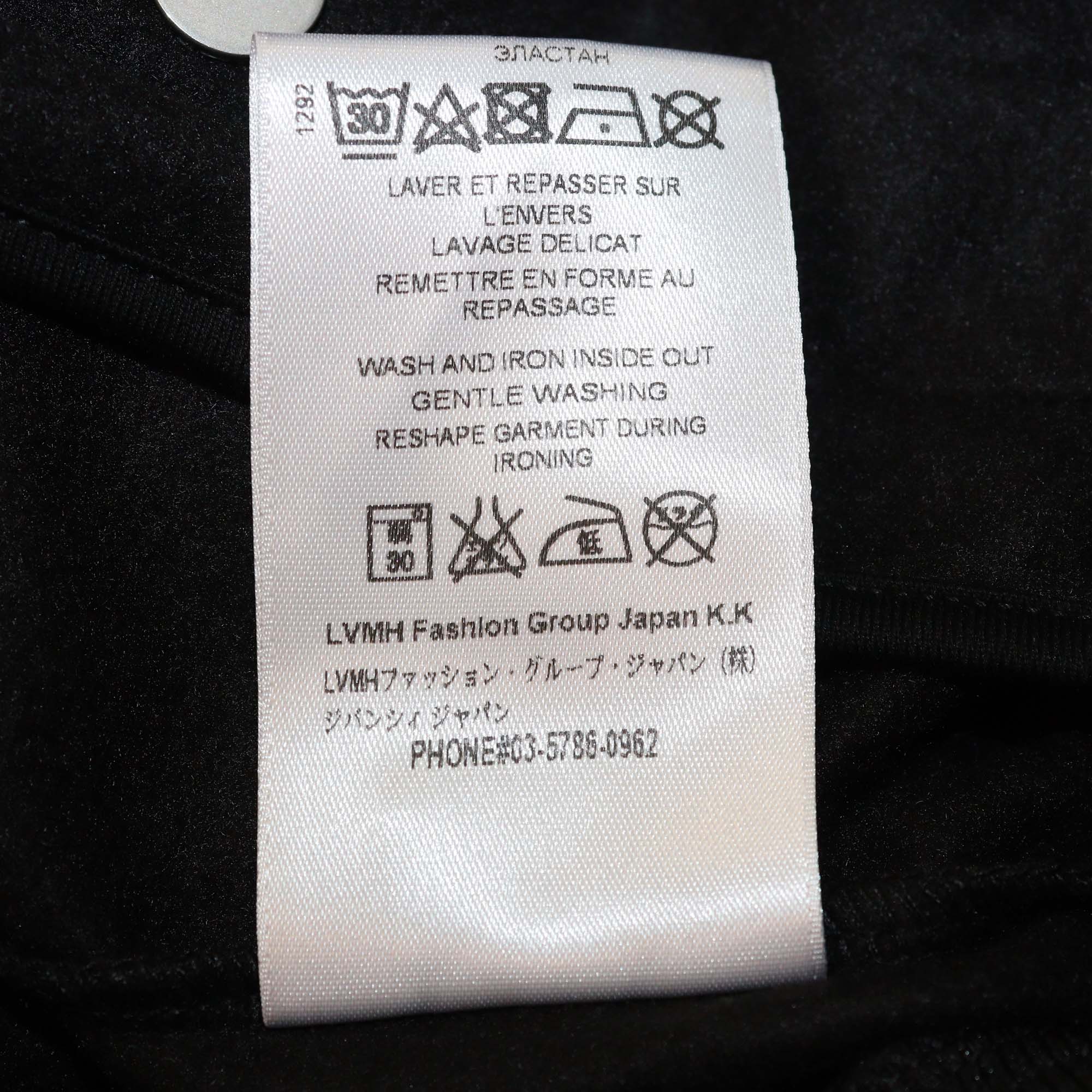 Dolce & Gabbana Black Jersey Side Logo Zipped up Jacket