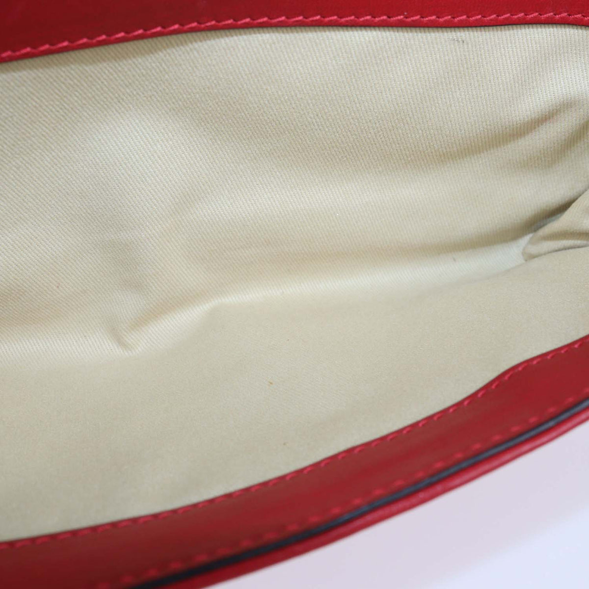 Valentino Red Leather Rockstud Va Va Voom Chain Clutch