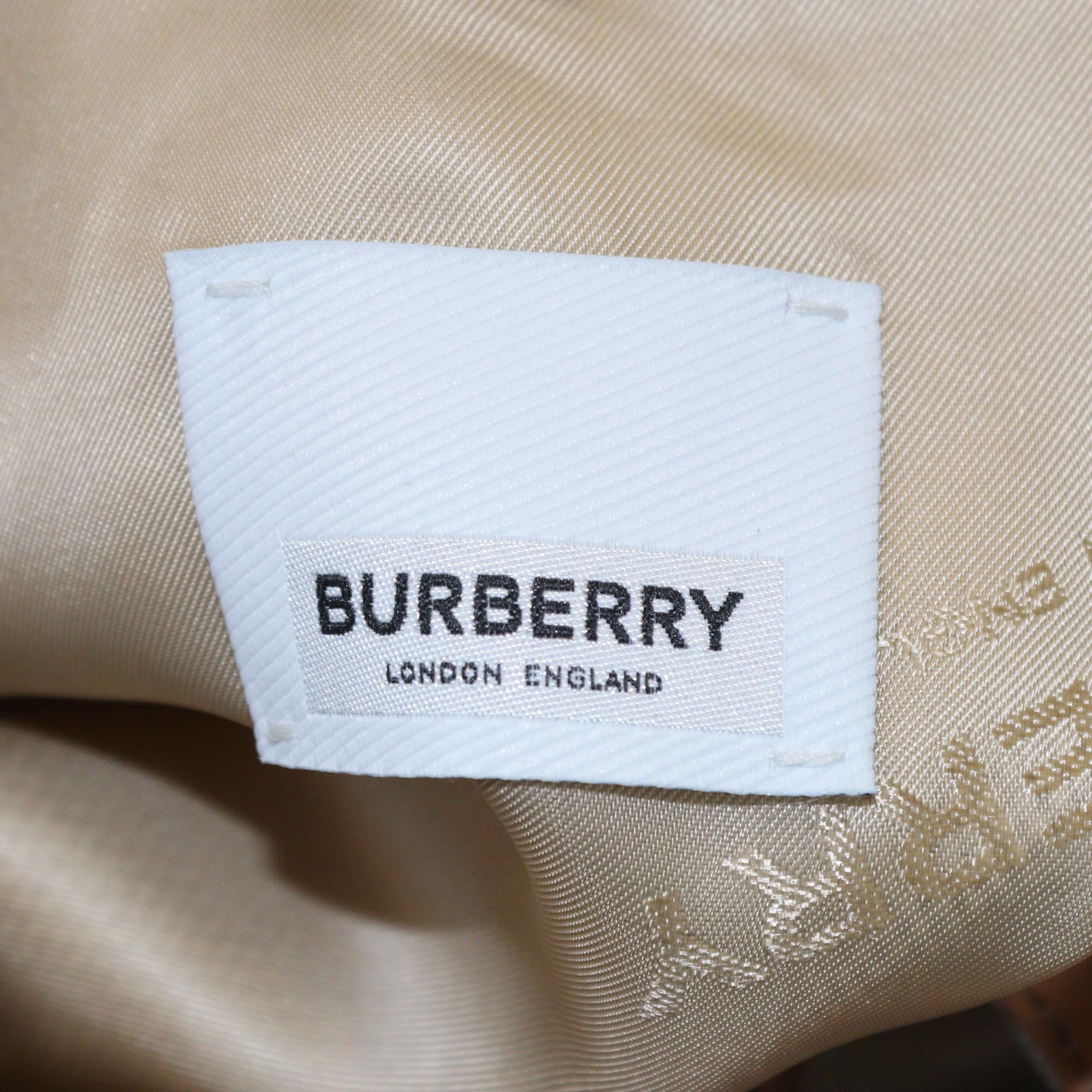 Burberry Tan/Beige Leather Trimmed Blouson Womens Burberry 