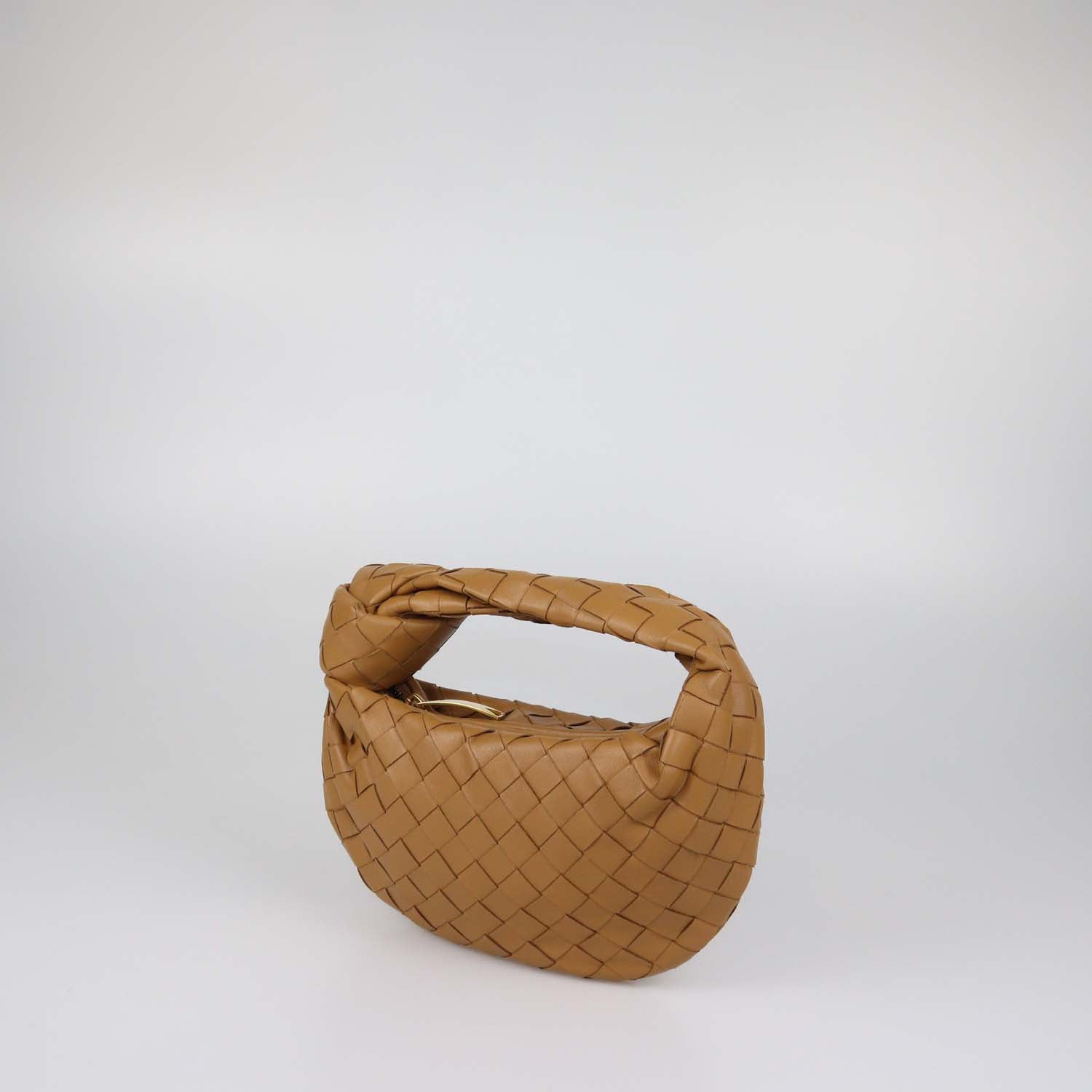 Bottega Veneta Brown Intrecciato Leather Mini Jodie Hobo