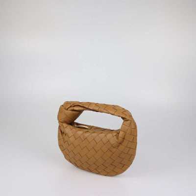 Bottega Veneta Brown Intrecciato Leather Mini Jodie Hobo