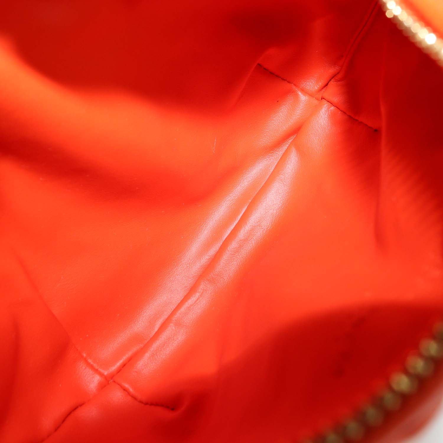 Bottega Veneta Orange Intrecciato Leather Mini Jodie Hobo