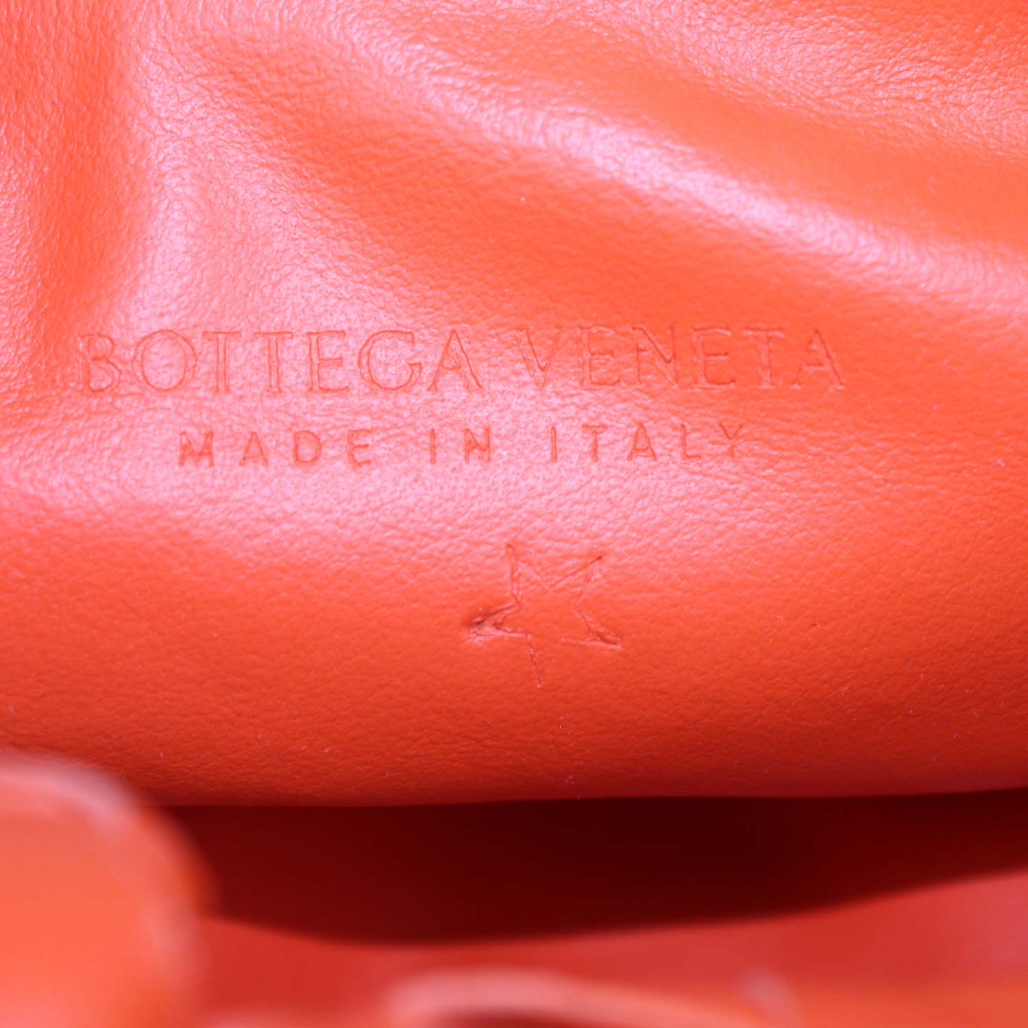 Bottega Veneta Orange Intrecciato Leather Mini Jodie Hobo