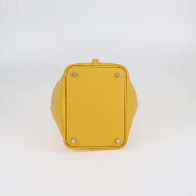Hermes Jaune Ambre/Brique/Blanc Epsom Leather Picotin Lock Tressage 18 Bag Womens Hermes 