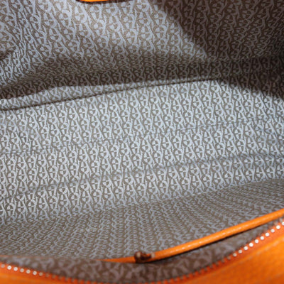 Aigner Orange Leather Medium Cybill Tote