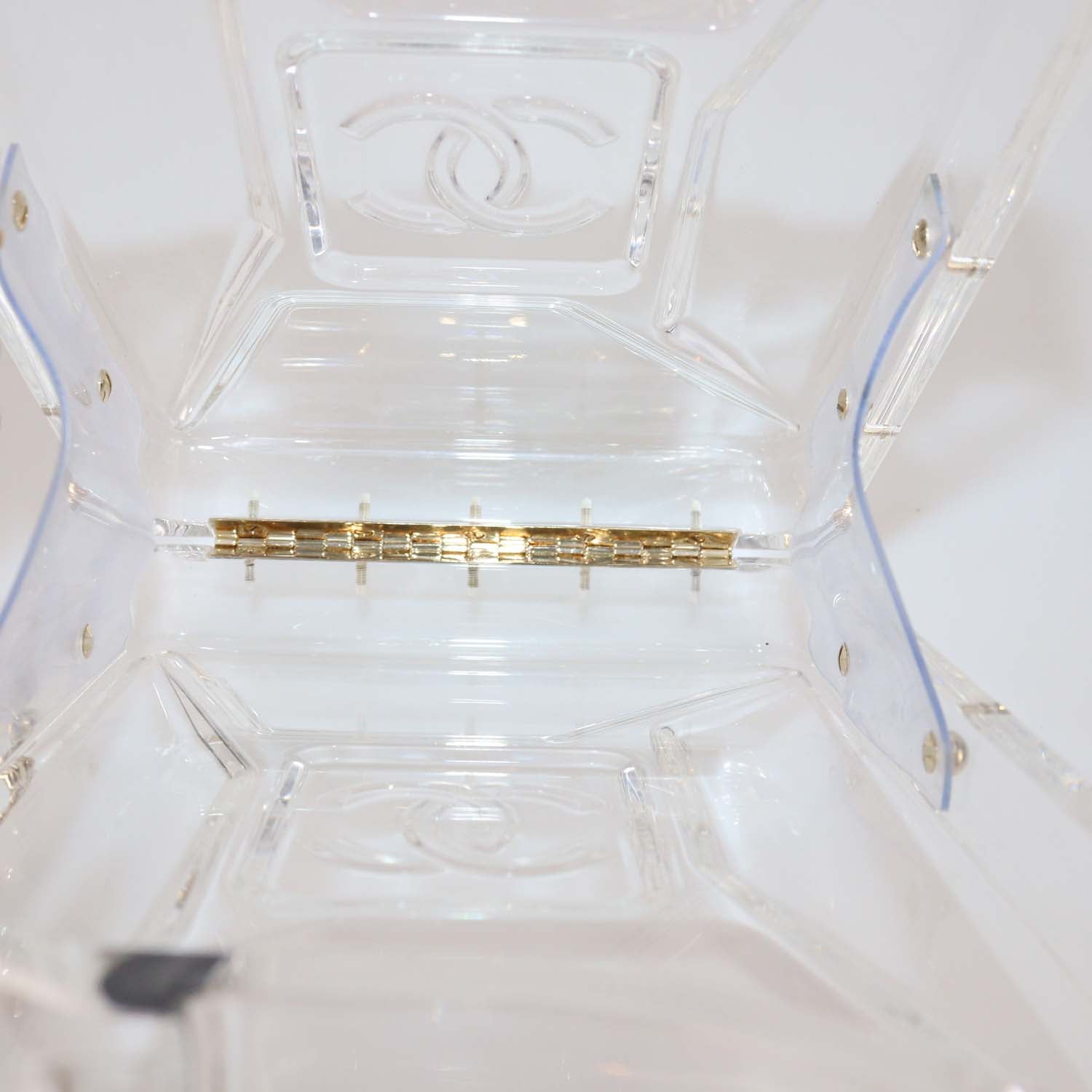 Chanel Clear Plexiglass Dubai By Night Gas Can Evening Bag