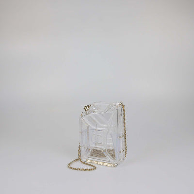 Chanel Clear Plexiglass Dubai By Night Gas Can Evening Bag