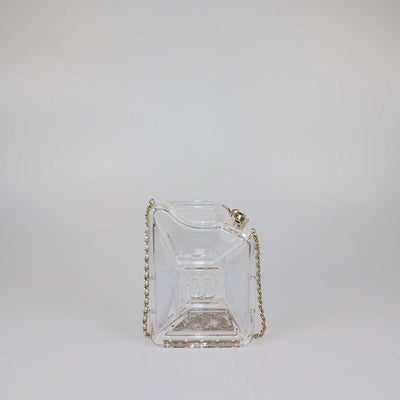 Chanel Clear Plexiglass Dubai By Night Gas Can Evening Bag