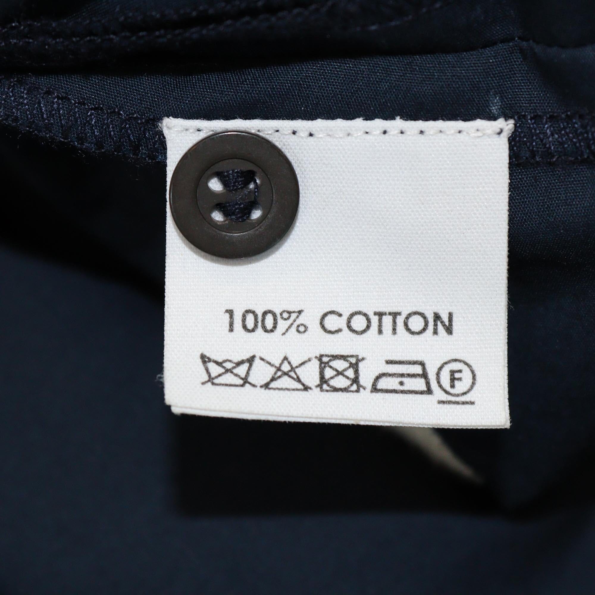 Dries Van Noten Navy Blue Deira Embroidered Belted Shirt Dress Womens Dries Van Noten 
