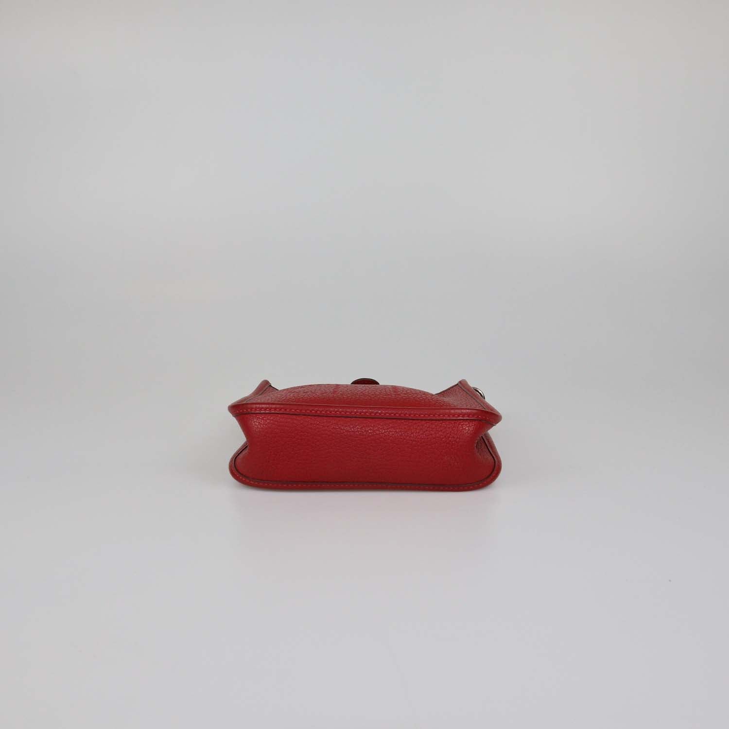 Hermes Red Clemence Leather Evelyne TPM Bag