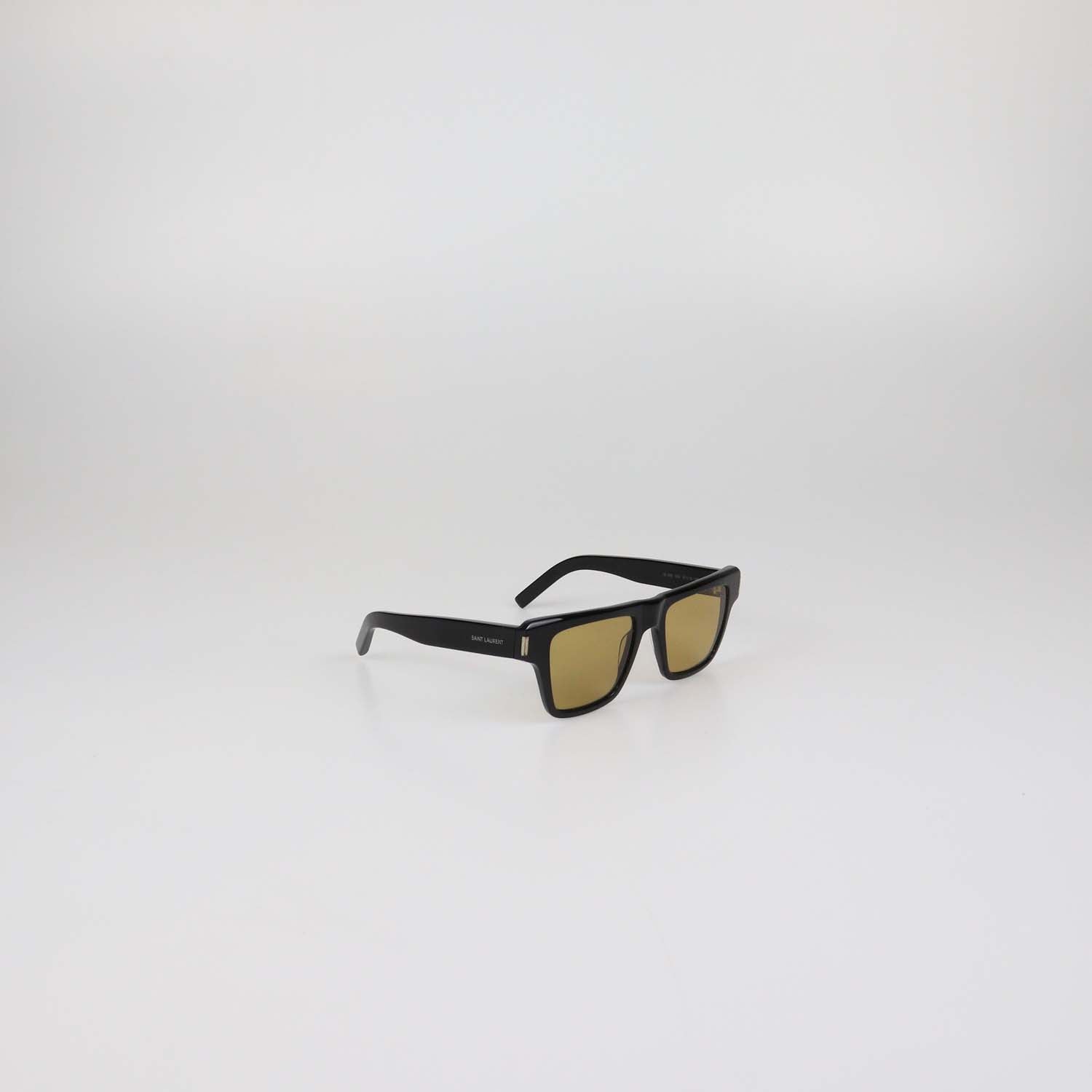 Saint Laurent Black/Yellow Rectangular Sunglasses
