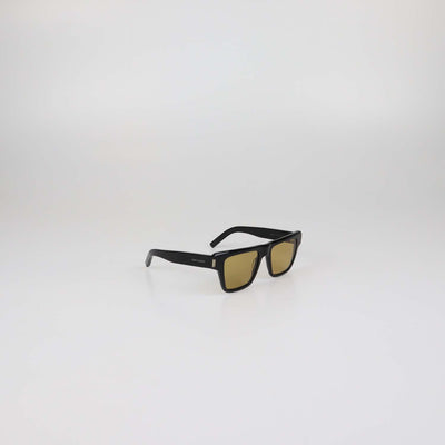 Saint Laurent Black/Yellow Rectangular Sunglasses