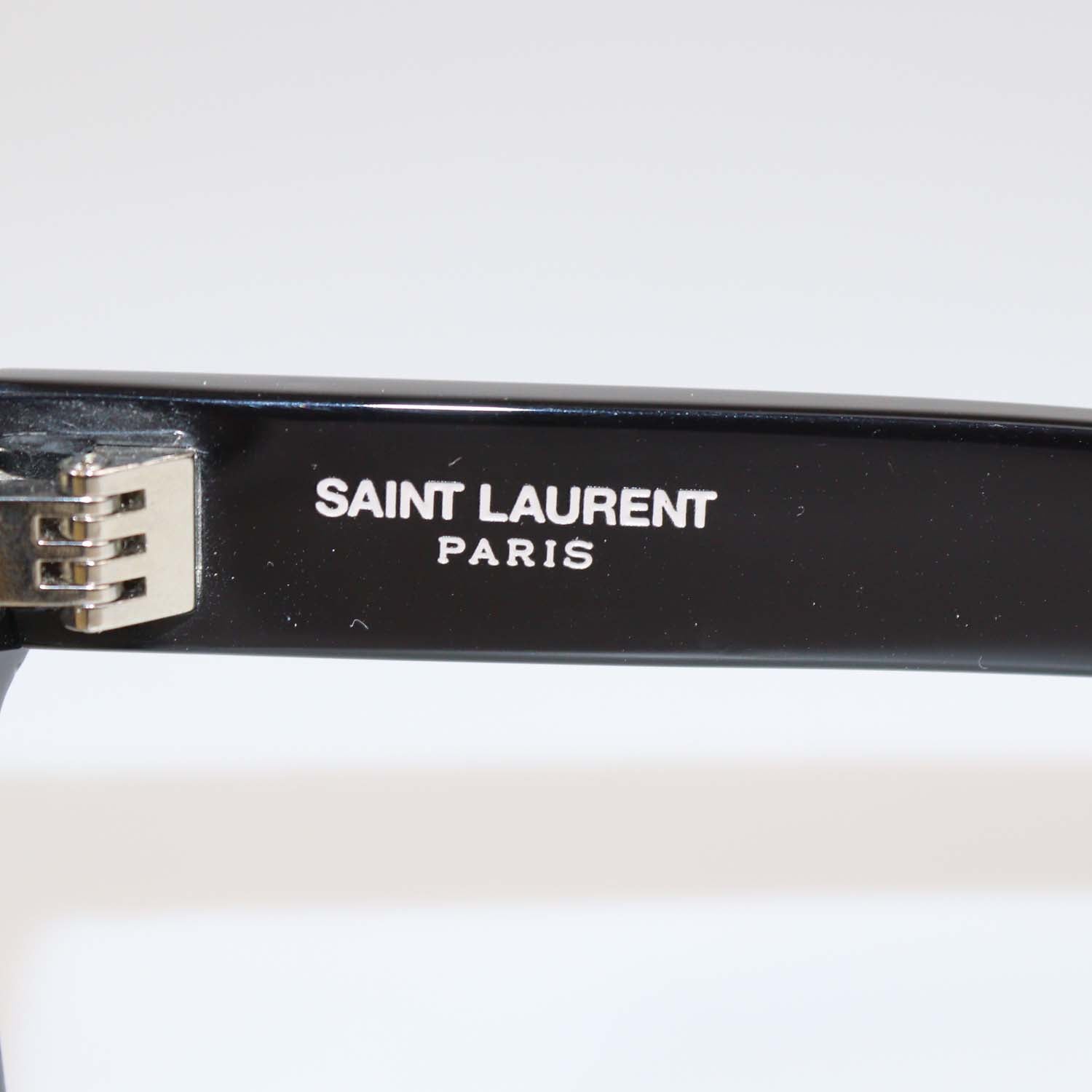Saint Laurent Black/Yellow Rectangular Sunglasses