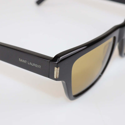Saint Laurent Black/Yellow Rectangular Sunglasses