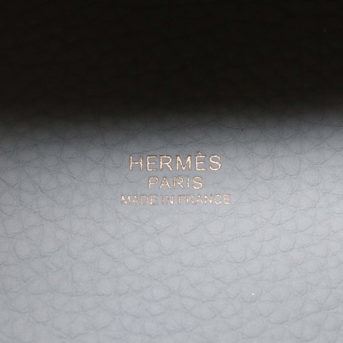 Hermes Gris Neve Clemence Leather Picotin Lock 18 Bag