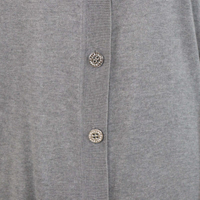 Mulberry Grey Blend Silk Long Cardigan