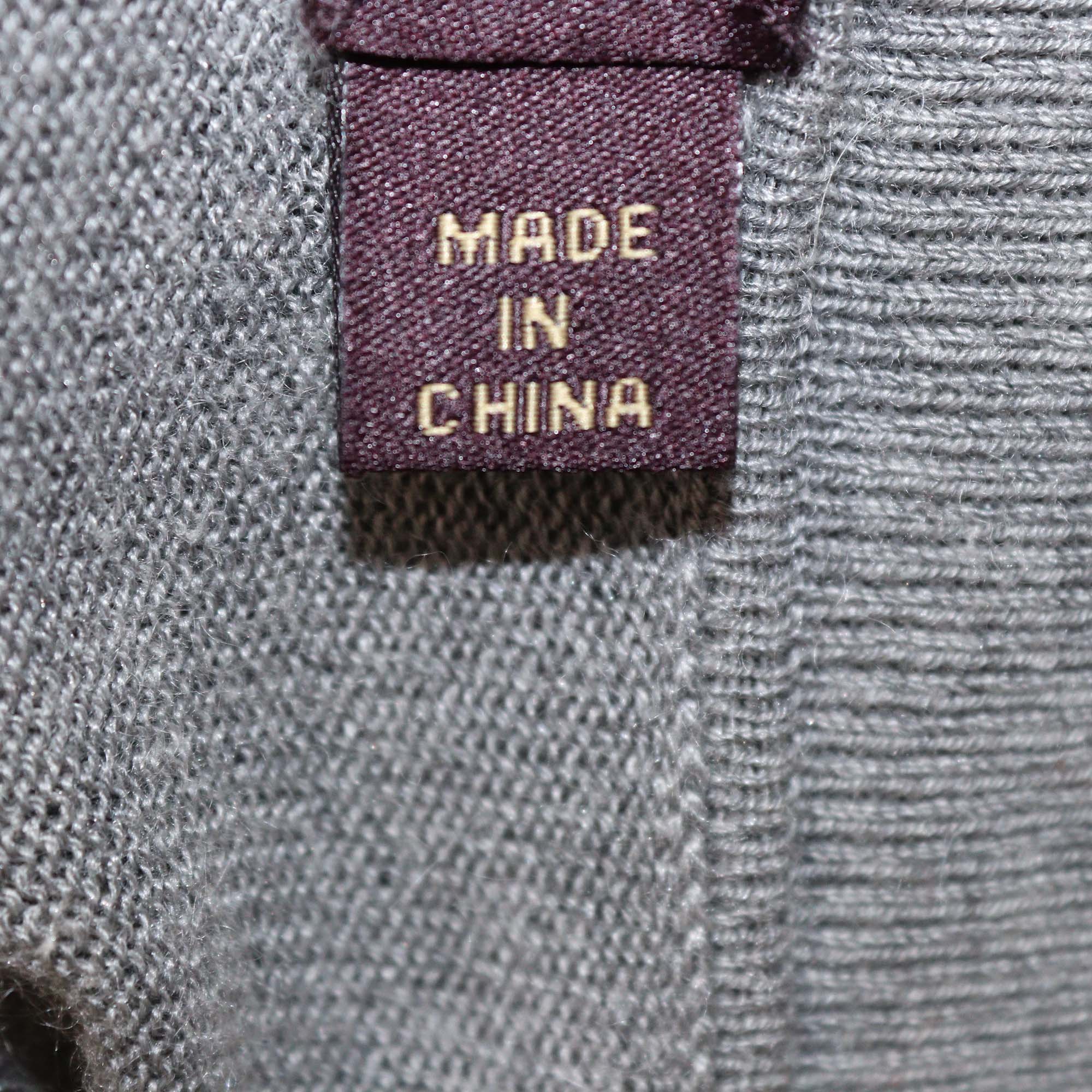 Mulberry Grey Blend Silk Long Cardigan