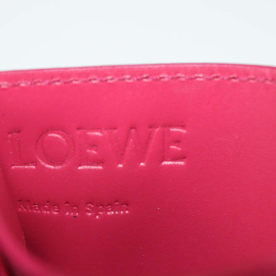 Loewe Fuchsia Leather Anagram Card Holder