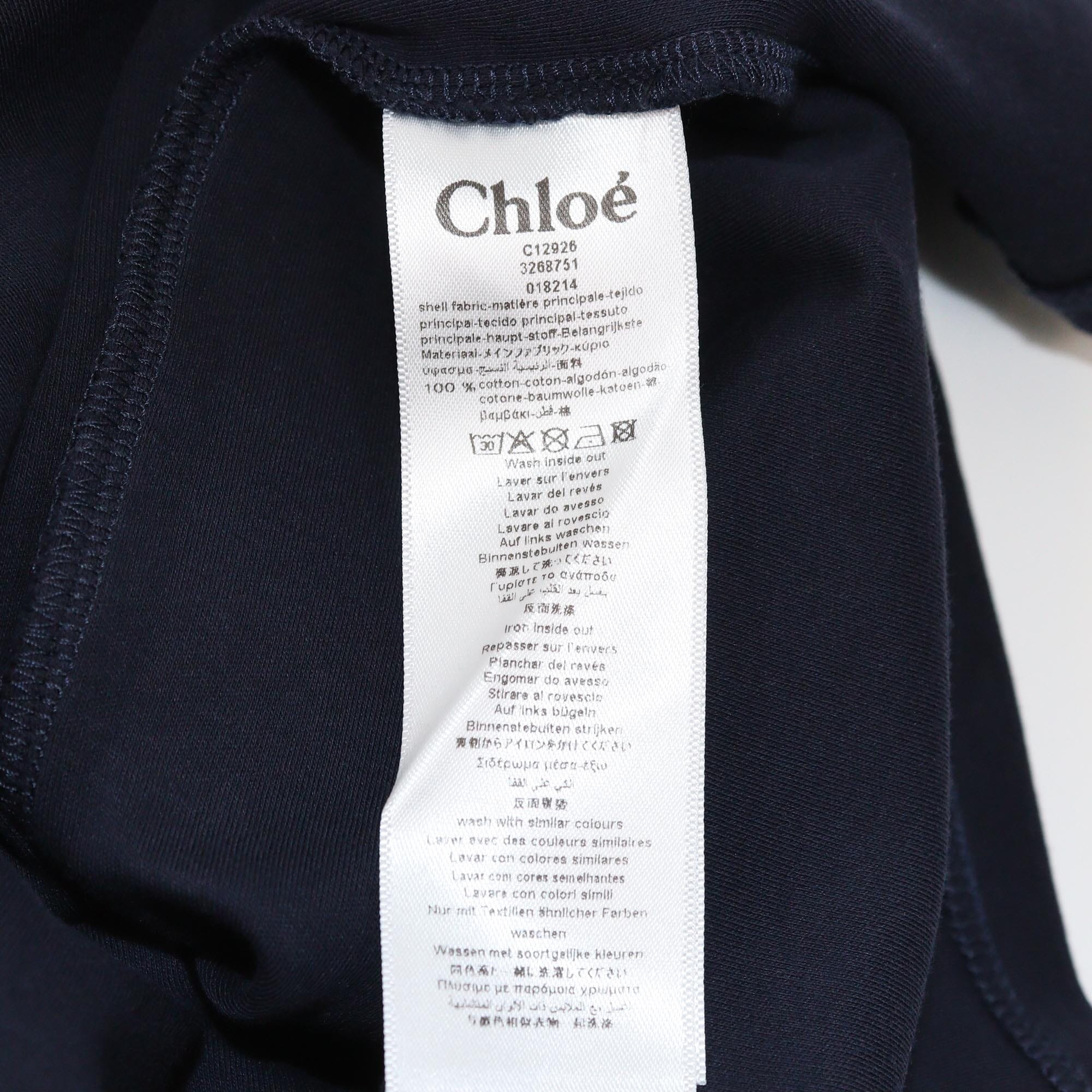 Chloe Kids Navy Blue Ruffle Short Sleeve Dress Kids Chloe Kids 