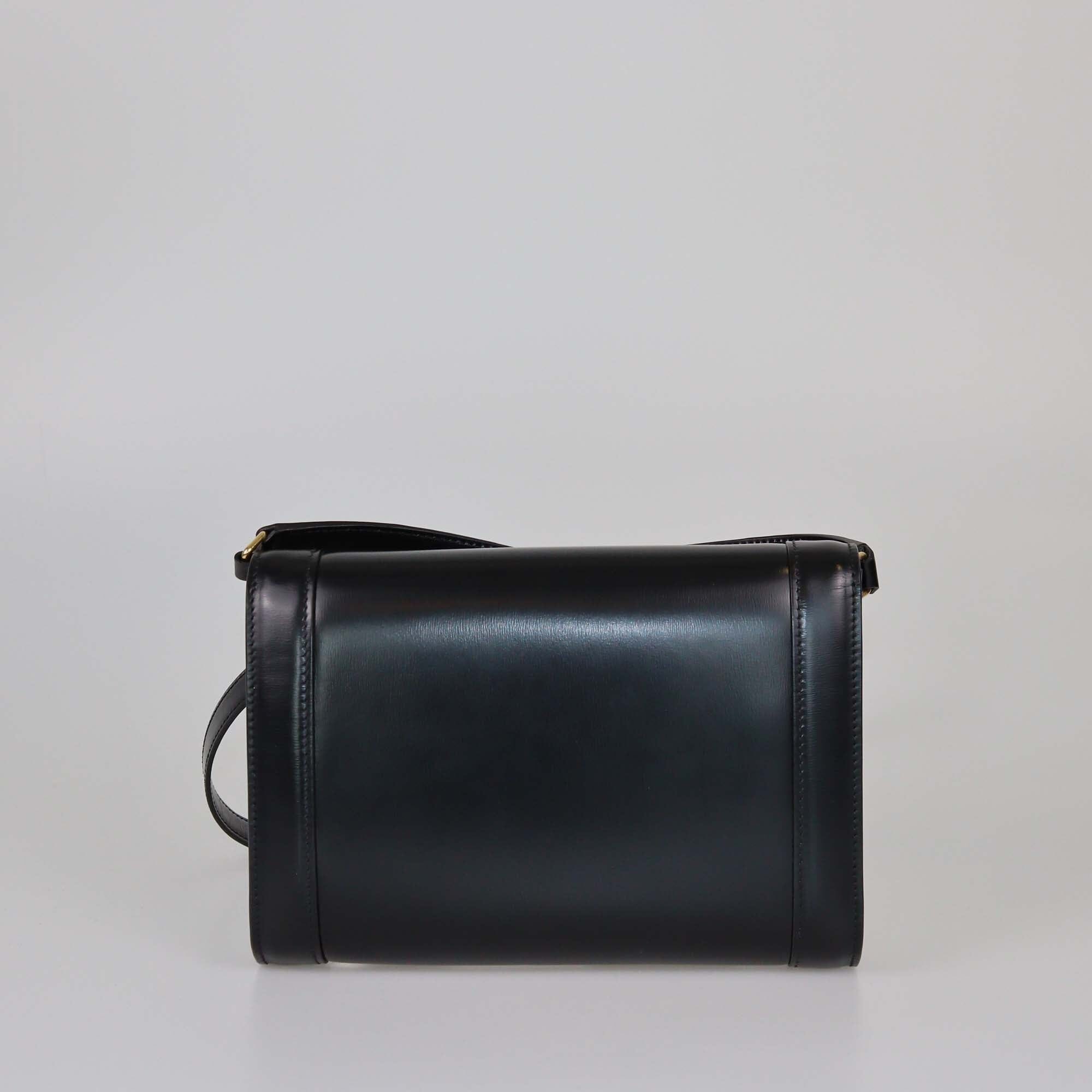 Celine Black Triomphe Shoulder Bag Womens Celine 