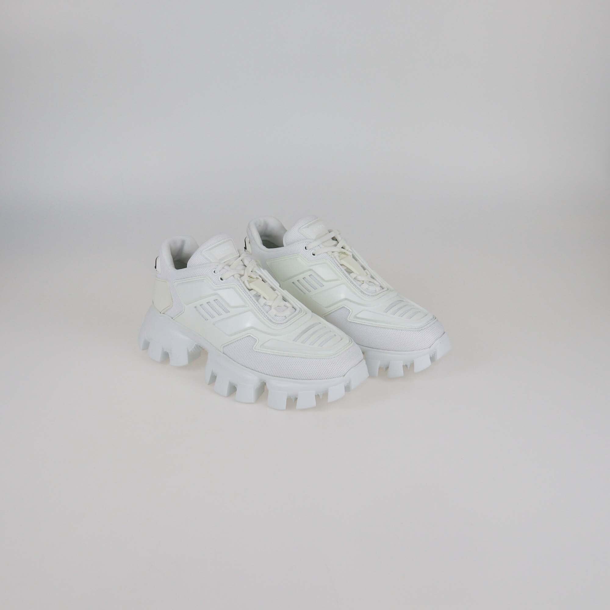 Prada Black Mesh and Rubber Cloudbust Thunder Low Top Sneakers Womens Prada 