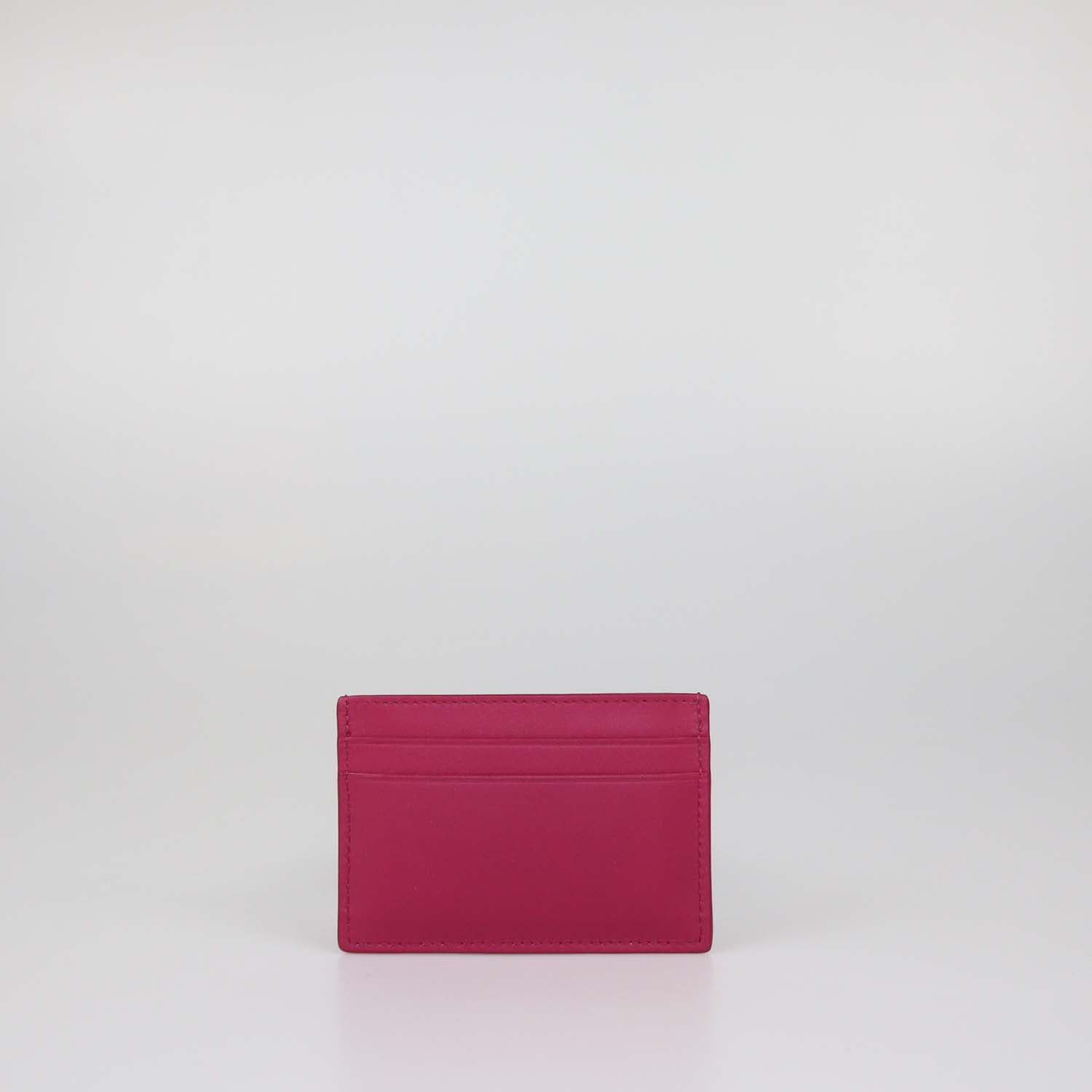 Loewe Fuchsia Leather Anagram Card Holder
