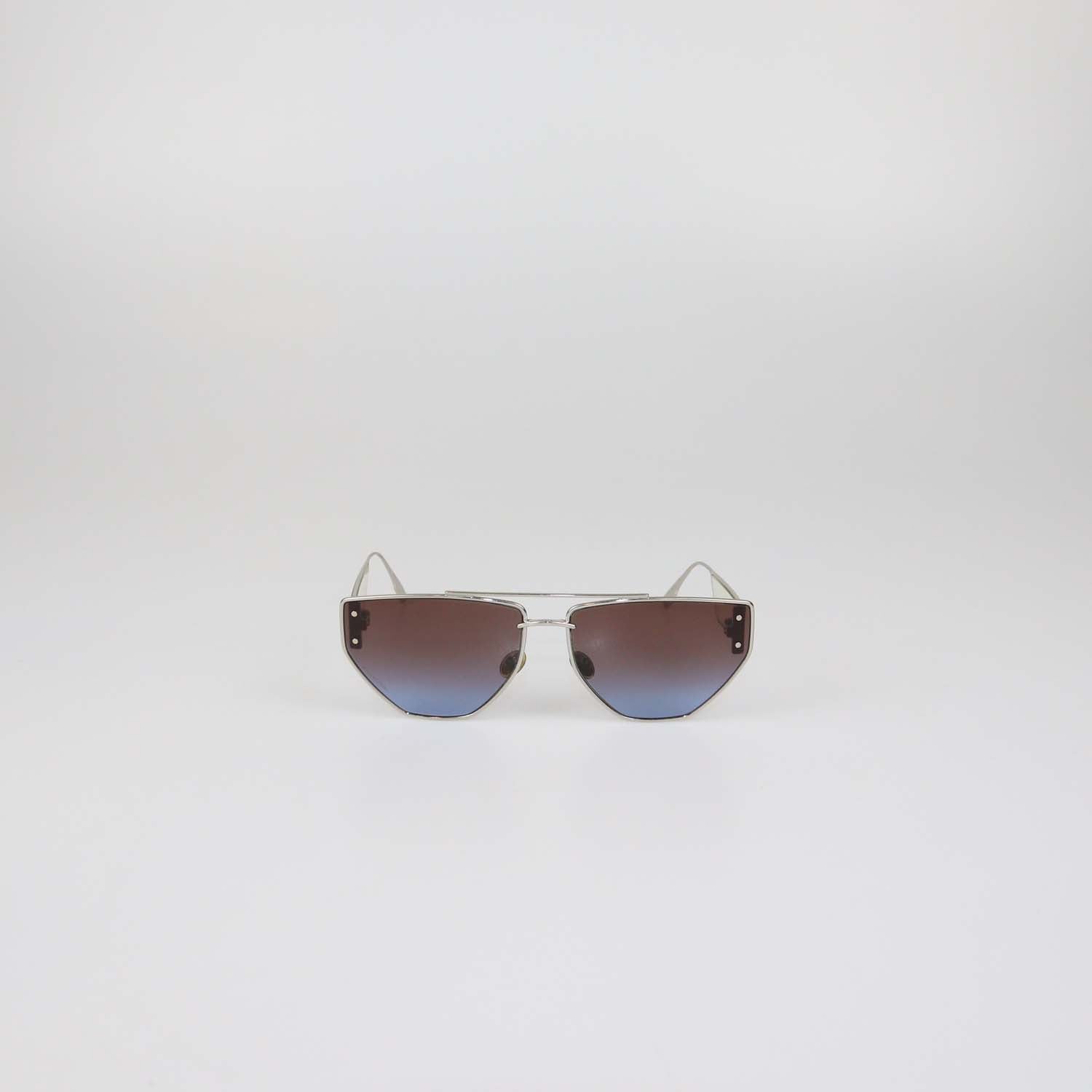 Christian Dior Silver/Brown Gradient DiorClan2 Sunglasses