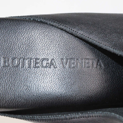 Bottega Veneta Black Leather Mules