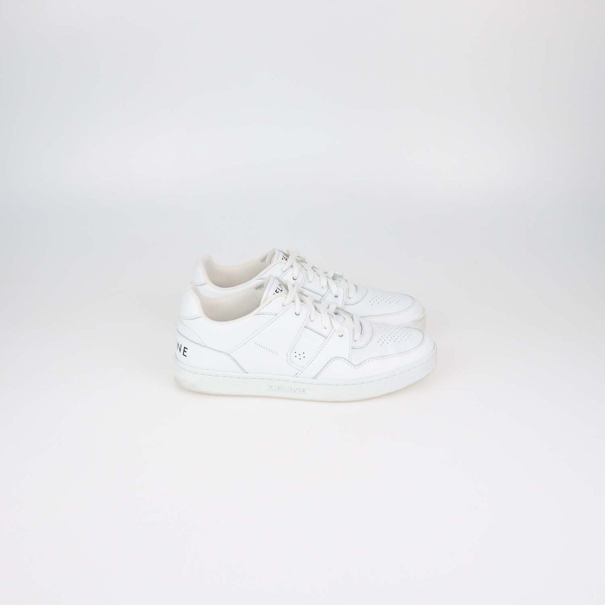 Celine White Leather CT-04 Low Top Sneakers