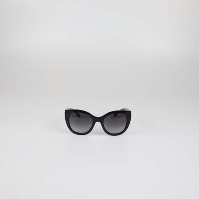 Bvlgari Black Gradient Crystal Cat Eye Sunglasses