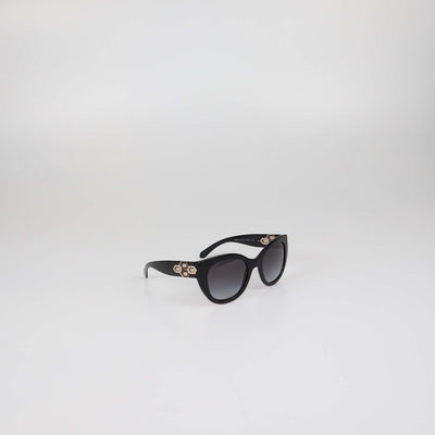 Bvlgari Black Gradient Crystal Cat Eye Sunglasses