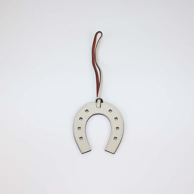 Hermes Bicolor Swift Leather Paddock Horseshoe Bag Charm