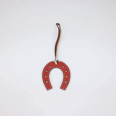 Hermes Bicolor Swift Leather Paddock Horseshoe Bag Charm