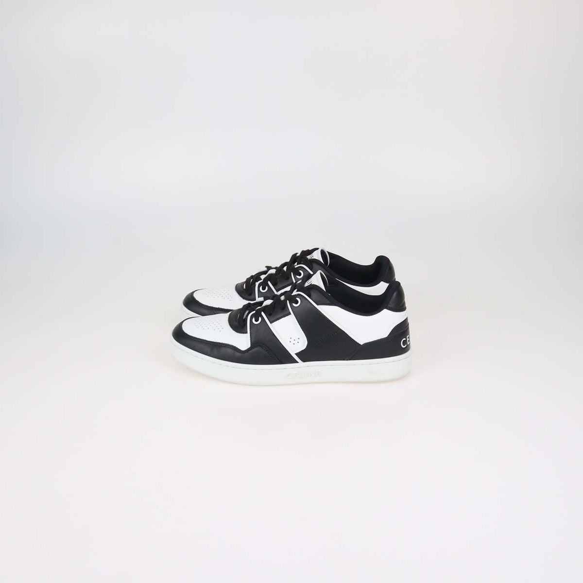 Celine Black,White Leather CT-04 Low Top Sneakers