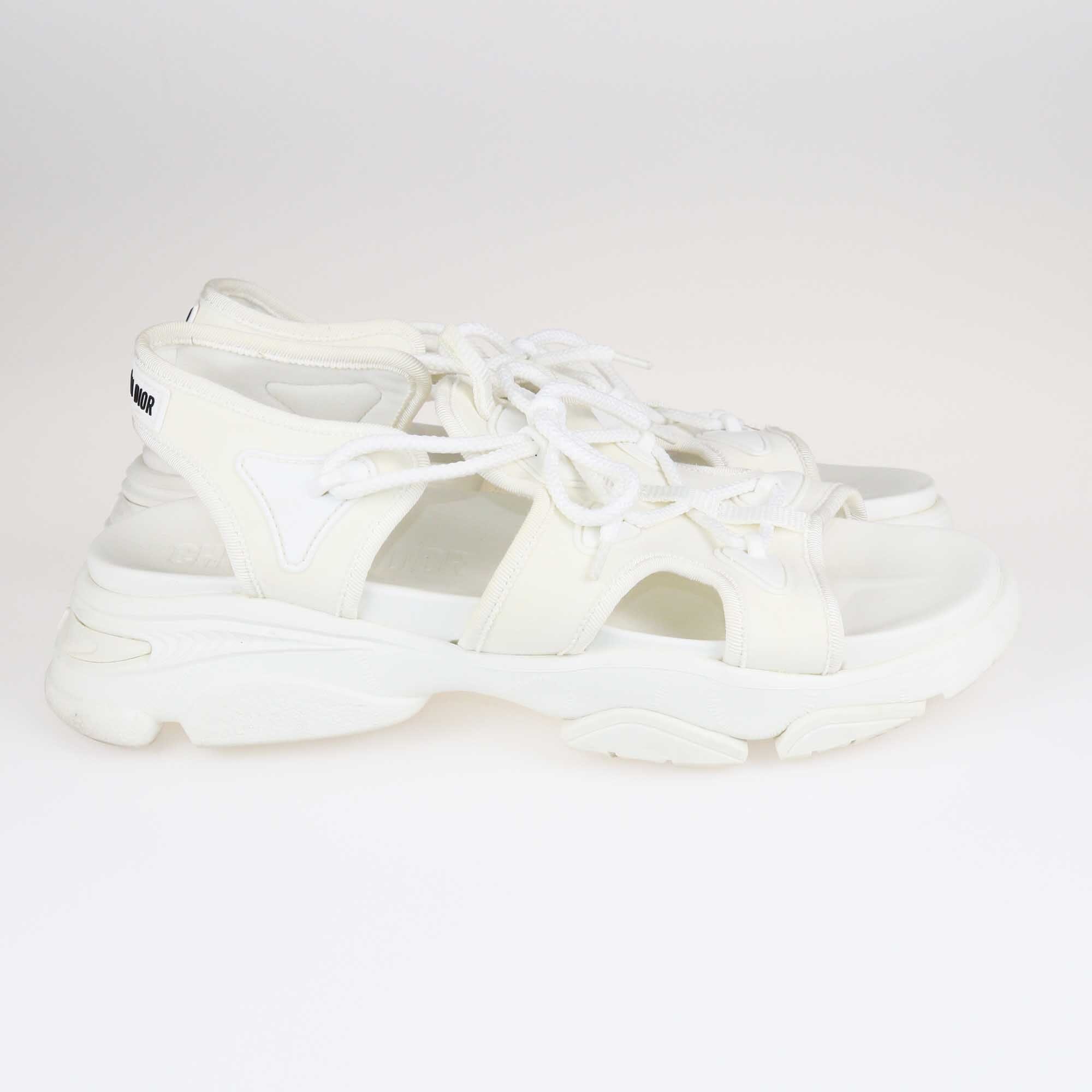 Christian Dior White D Connect Sandals Shoes Christian Dior 