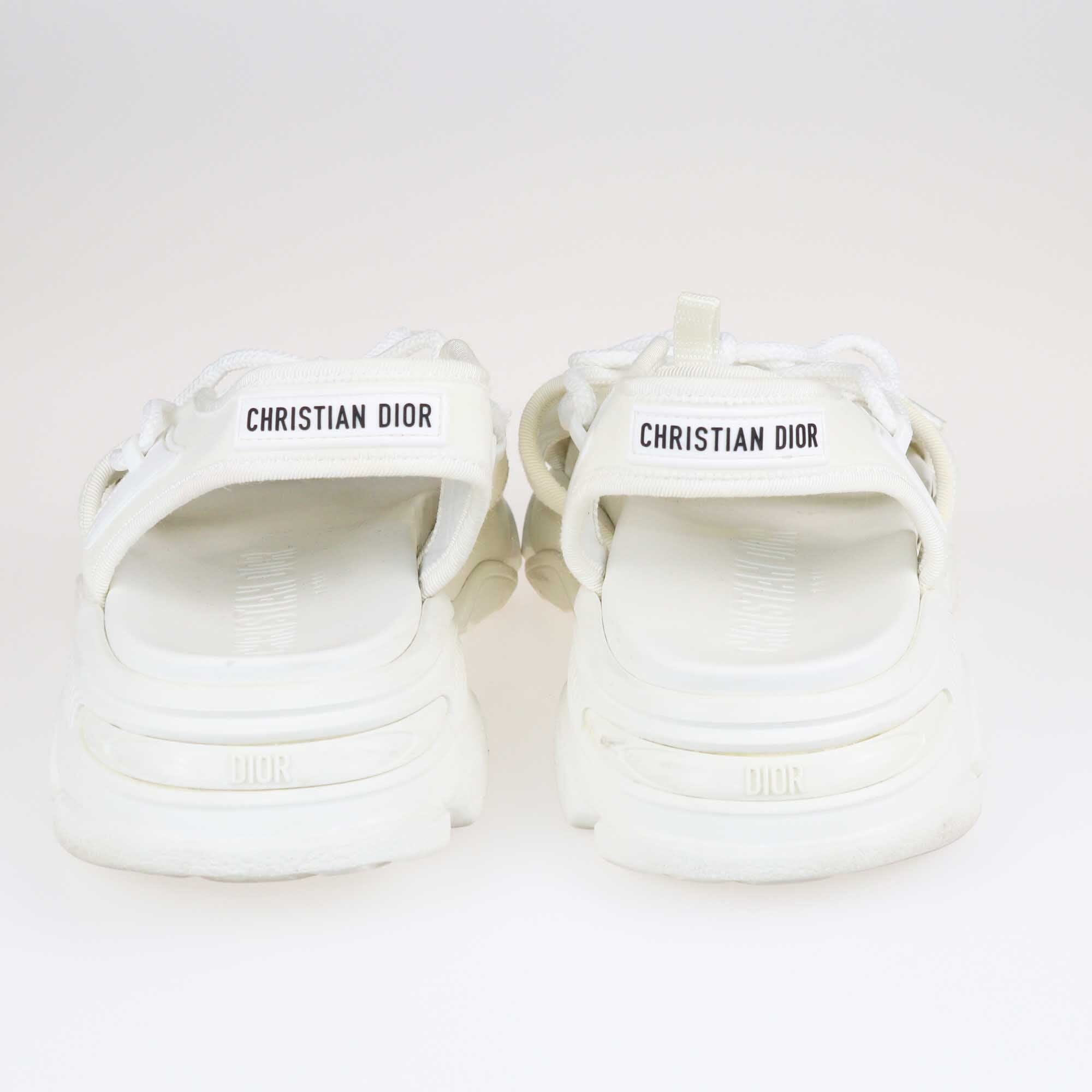 Christian Dior White D Connect Sandals Shoes Christian Dior 