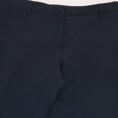 Giorgio Armani Navy Blue Triacetate Straight Pants