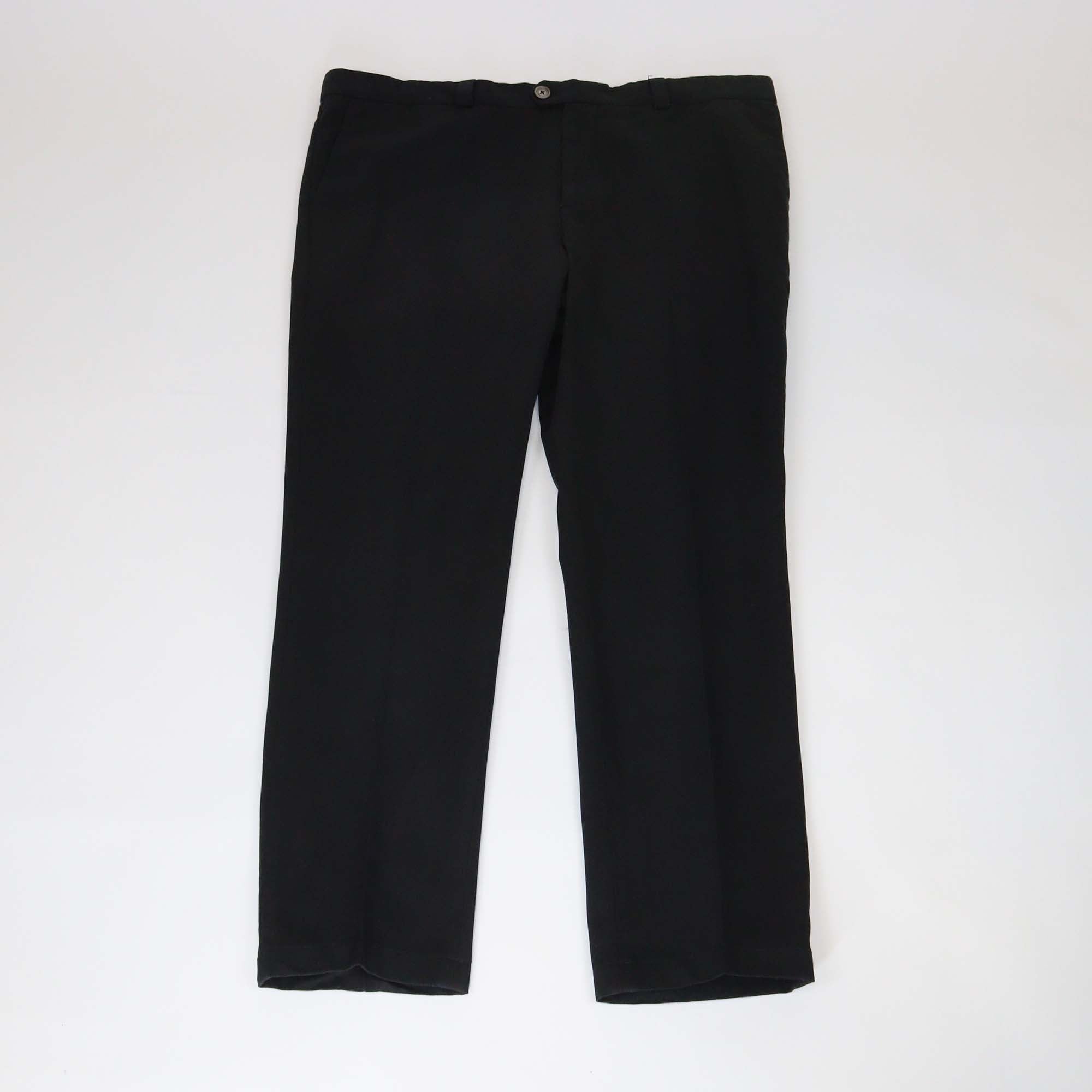 Brunello Cucinelli Black Cotton Leisure Fit Pants