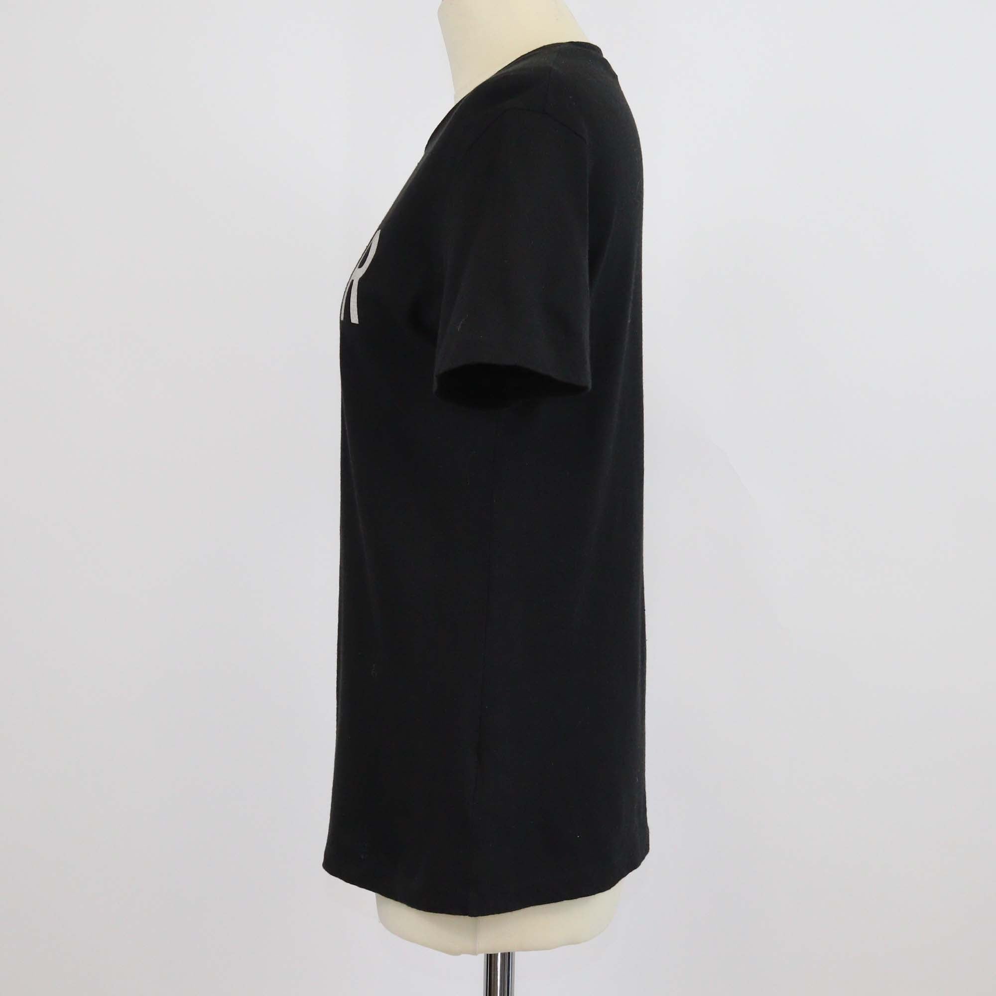 Christian Dior Black Cotton J'Adior 8 Print T-Shirt
