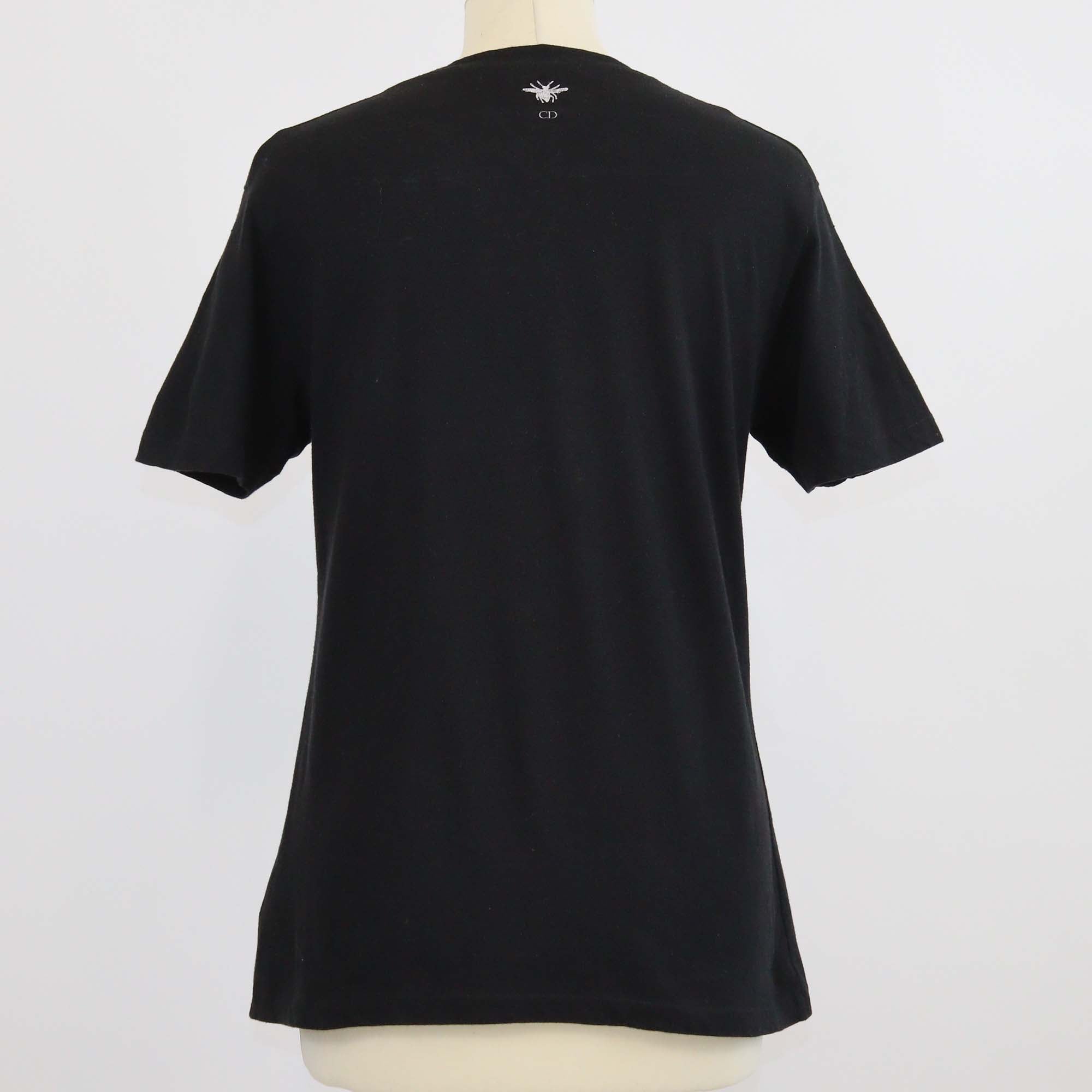 Christian Dior Black Cotton J'Adior 8 Print T-Shirt
