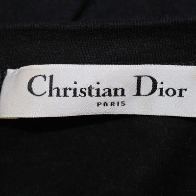 Christian Dior Black Cotton J'Adior 8 Print T-Shirt