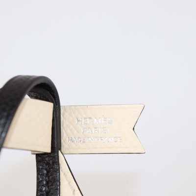 Hermes Nata,Gold,Black Epsom Leather Sail Boat Bag Charm