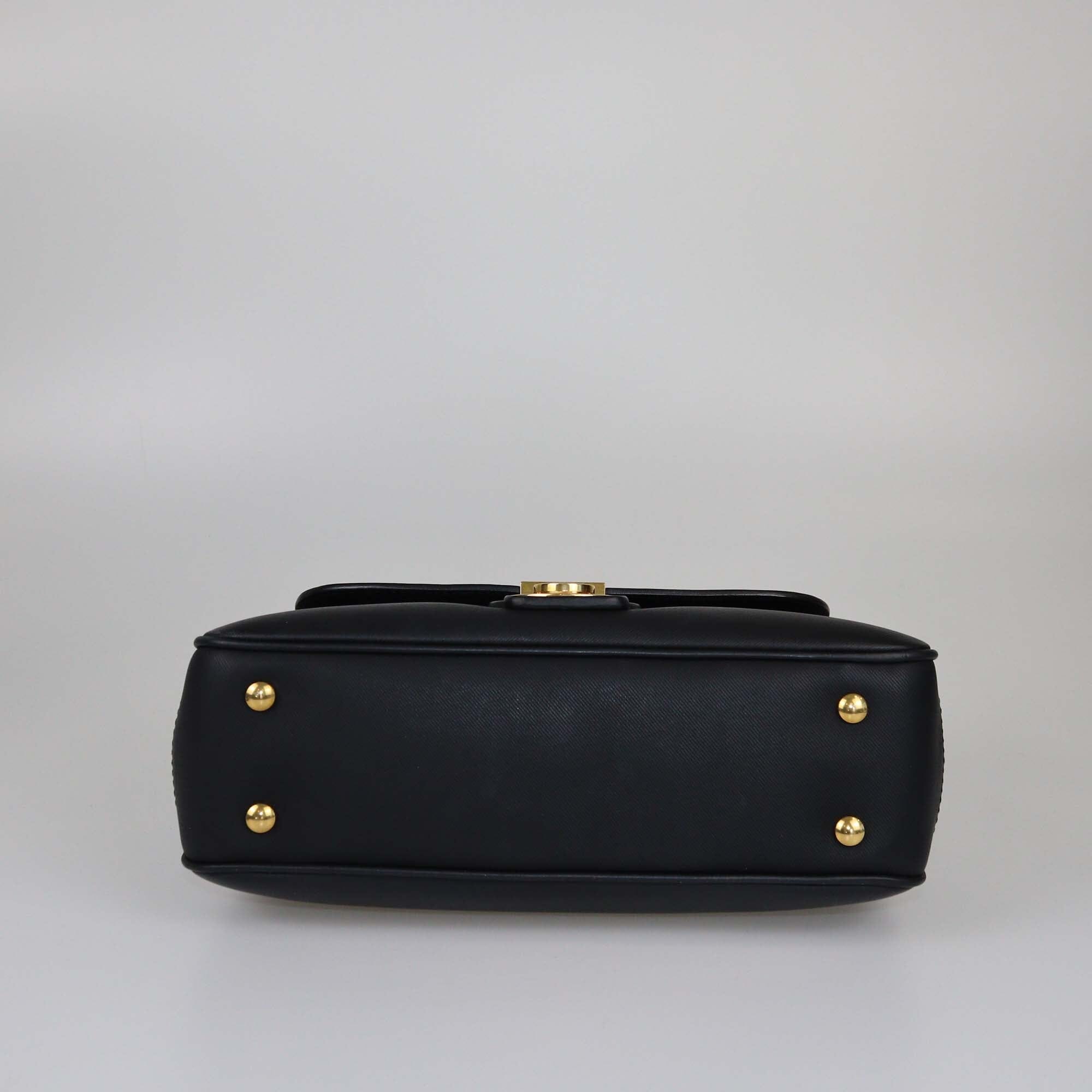 Burberry Black Medium DK88 Top Handle Bag Womens Burberry 