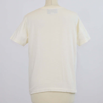 Gucci Cream Cotton Dog Patch and Crystal Embellished T-Shirt