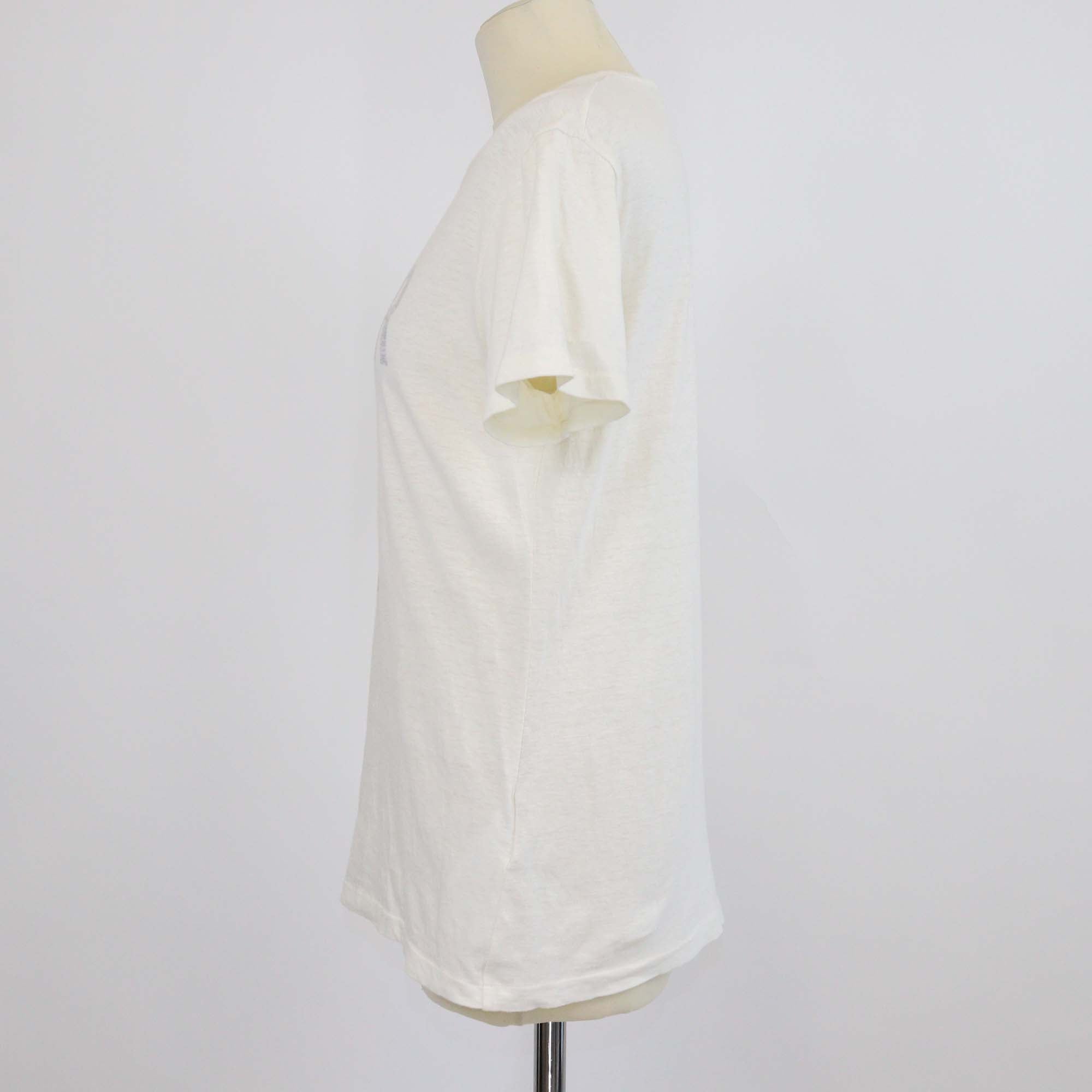 Christian Dior Off White Cotton J'Adior 8 Print T-Shirt