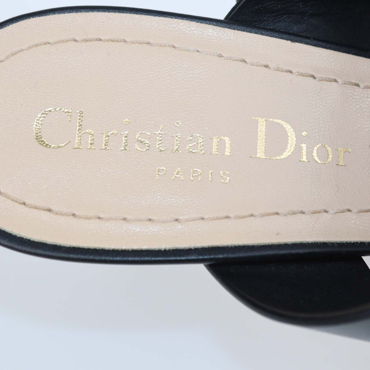 Christian Dior Black Technical Fabric D-Dior Mules