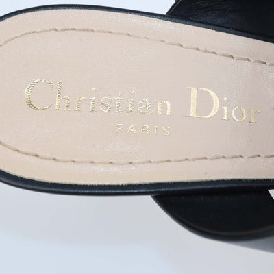 Christian Dior Black Technical Fabric D-Dior Mules