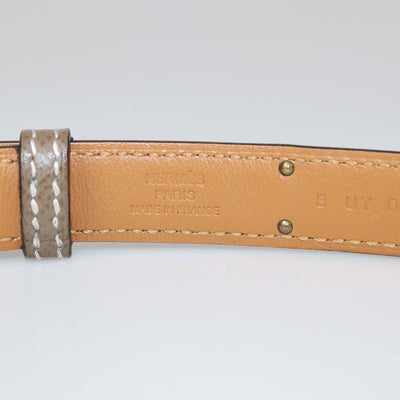 Hermes Etoupe Epsom Leather Kelly 18 Belt